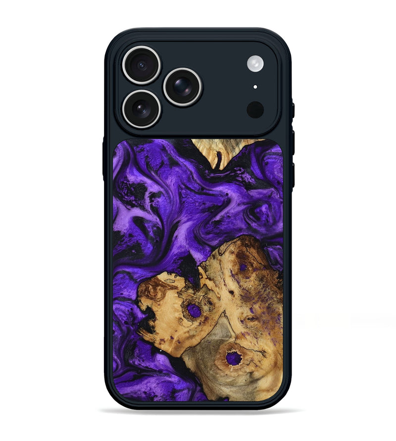 iPhone 17 Pro Max Wood Phone Case - Dominic (Purple, 799185)