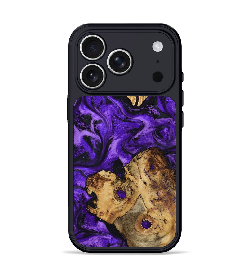 iPhone 17 Pro Wood Phone Case - Dominic (Purple, 799185)
