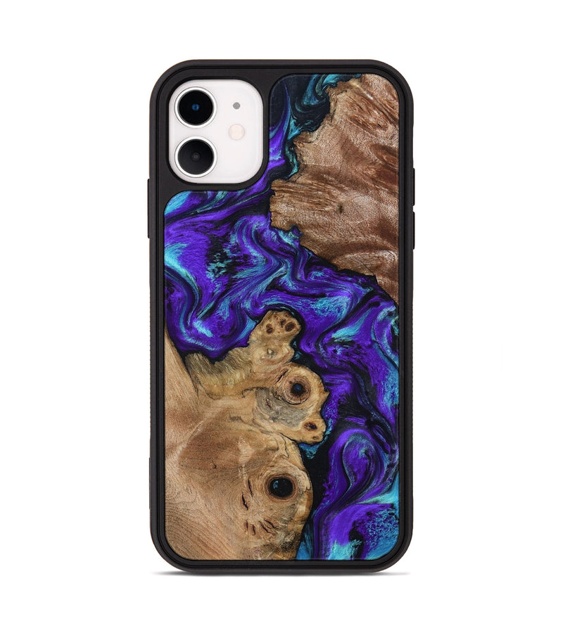 iPhone 11 Wood Phone Case - Furman (Purple, 799188)