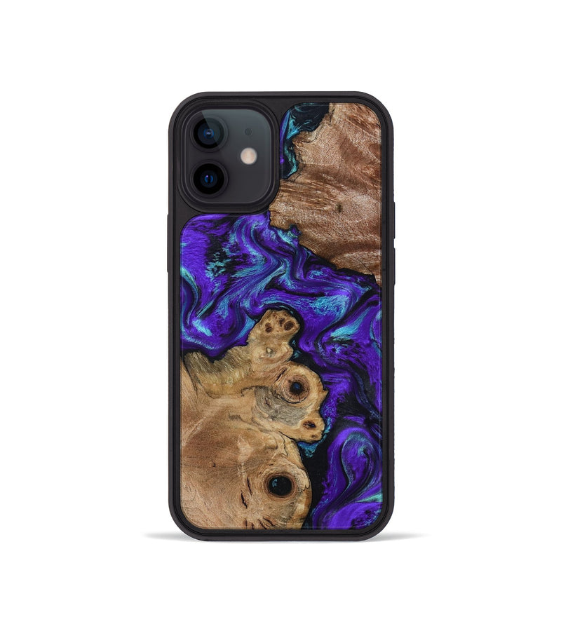 iPhone 12 mini Wood Phone Case - Furman (Purple, 799188)