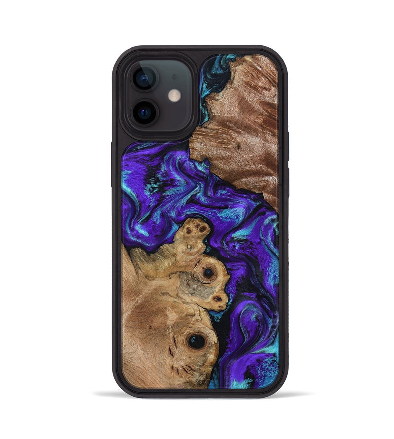 iPhone 12 Wood Phone Case - Furman (Purple, 799188)