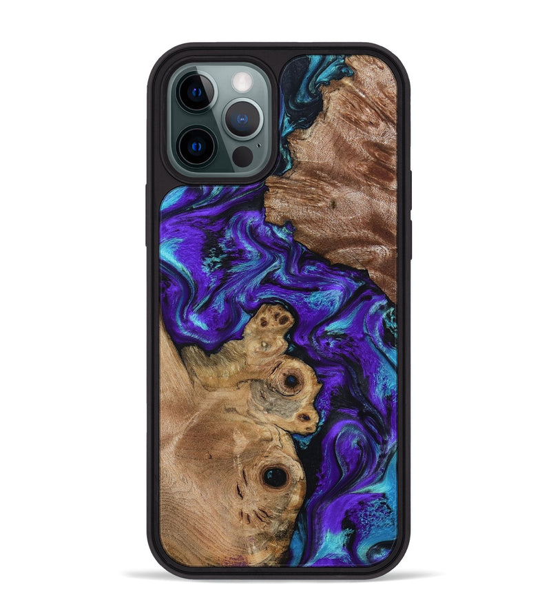iPhone 12 Pro Max Wood Phone Case - Furman (Purple, 799188)