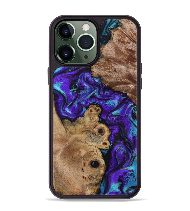 iPhone 13 Pro Max Wood Phone Case - Furman (Purple, 799188)