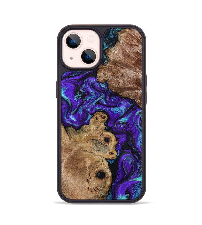 iPhone 14 Wood Phone Case - Furman (Purple, 799188)