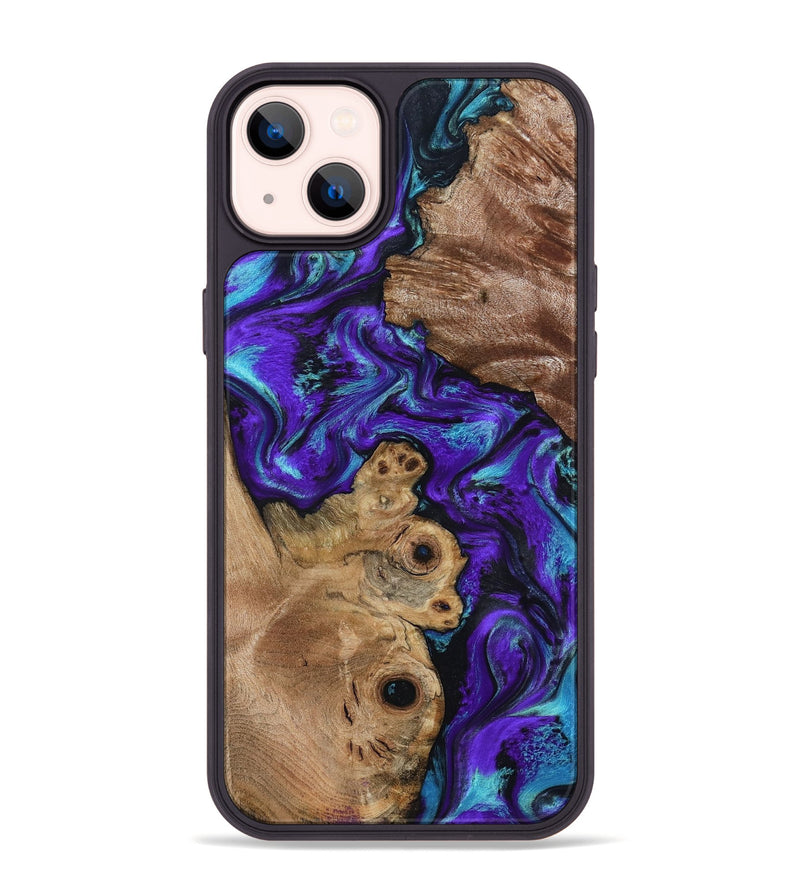 iPhone 14 Plus Wood Phone Case - Furman (Purple, 799188)