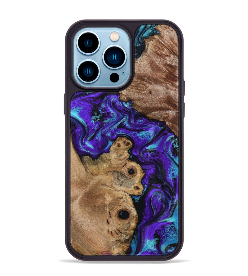 iPhone 14 Pro Max Wood Phone Case - Furman (Purple, 799188)