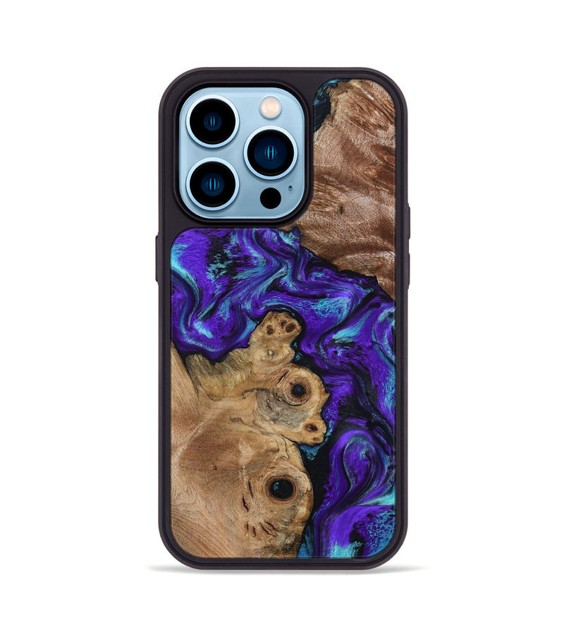 iPhone 14 Pro Wood Phone Case - Furman (Purple, 799188)