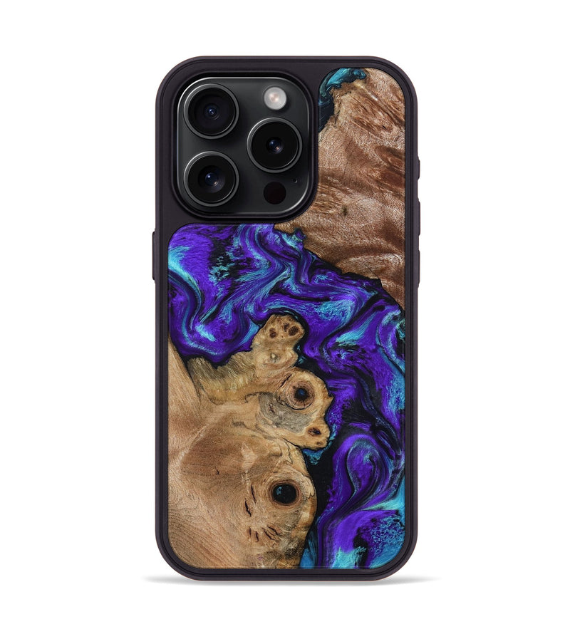 iPhone 15 Pro Wood Phone Case - Furman (Purple, 799188)
