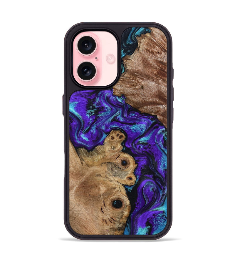 iPhone 16 Wood Phone Case - Furman (Purple, 799188)