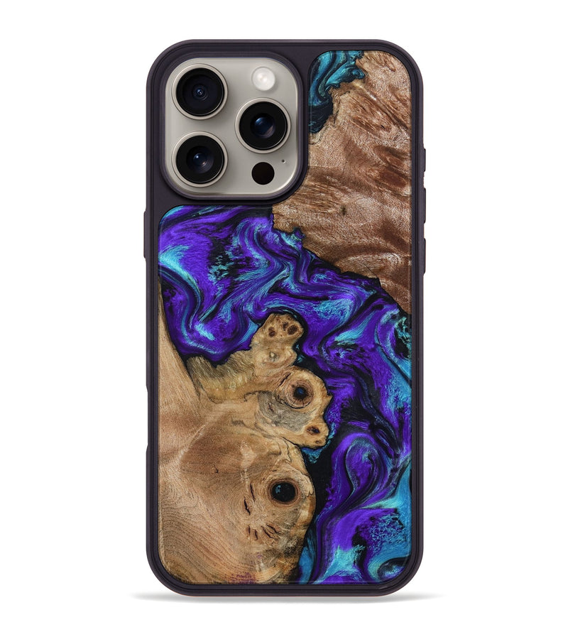 iPhone 16 Pro Max Wood Phone Case - Furman (Purple, 799188)