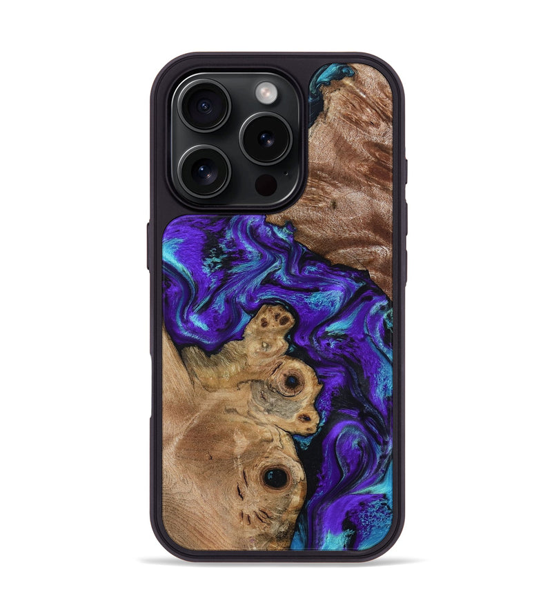 iPhone 16 Pro Wood Phone Case - Furman (Purple, 799188)