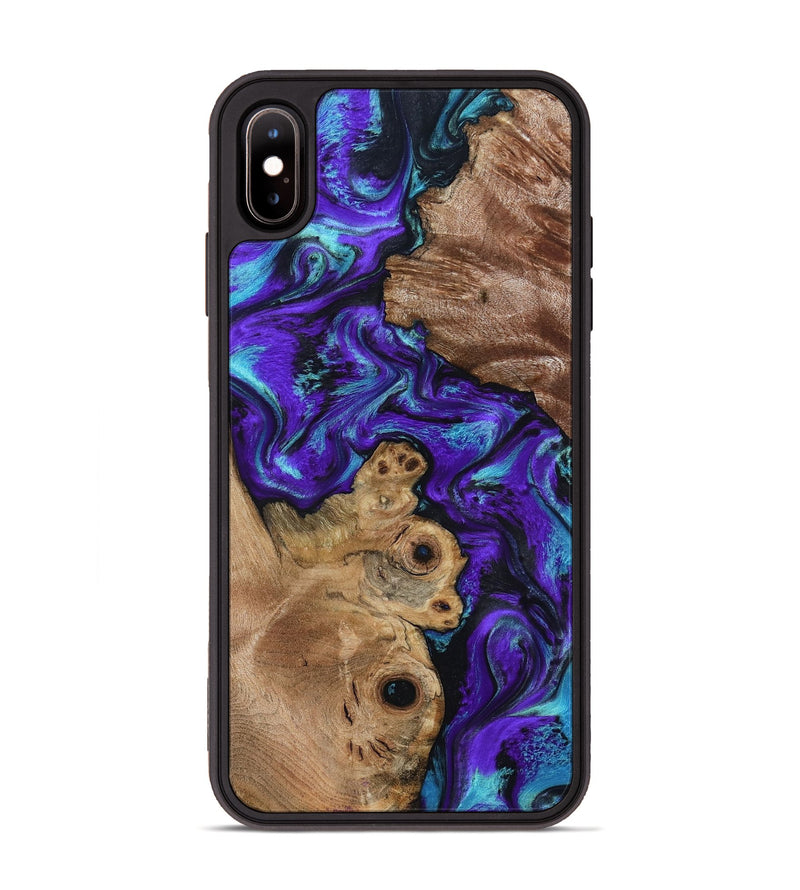 iPhone Xs Max Wood Phone Case - Furman (Purple, 799188)