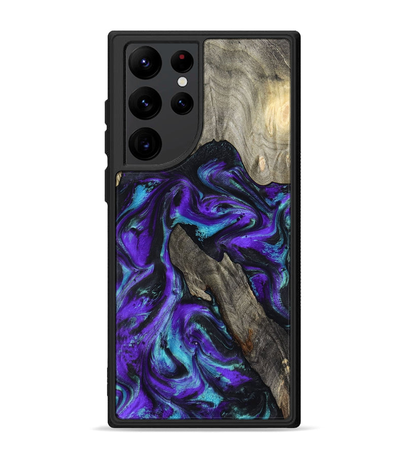 Galaxy S22 Ultra Wood Phone Case - Alannah (Purple, 799189)