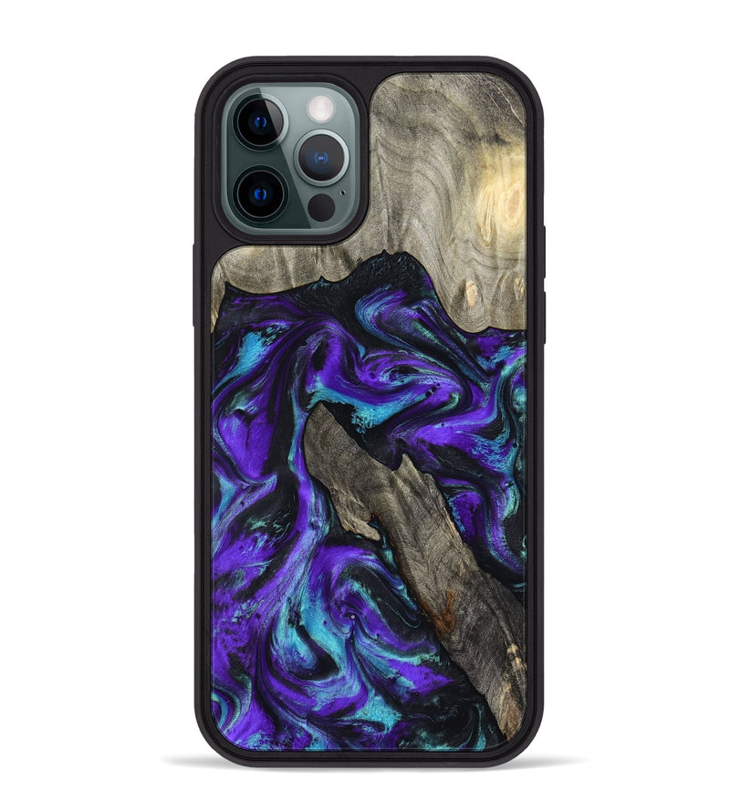 iPhone 12 Pro Max Wood Phone Case - Alannah (Purple, 799189)