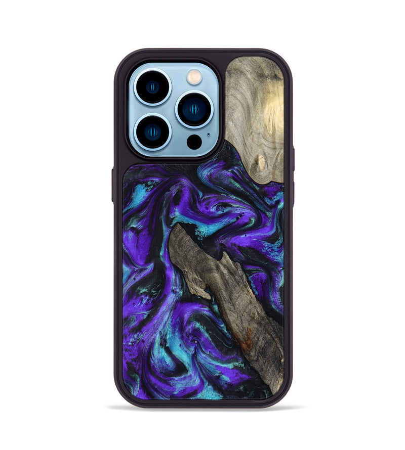 iPhone 14 Pro Wood Phone Case - Alannah (Purple, 799189)