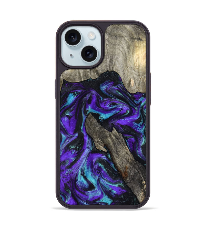 iPhone 15 Wood Phone Case - Alannah (Purple, 799189)