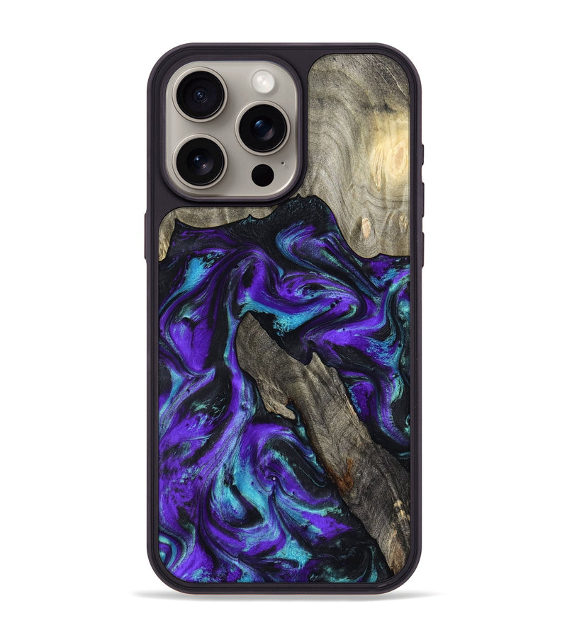 iPhone 15 Pro Max Wood Phone Case - Alannah (Purple, 799189)