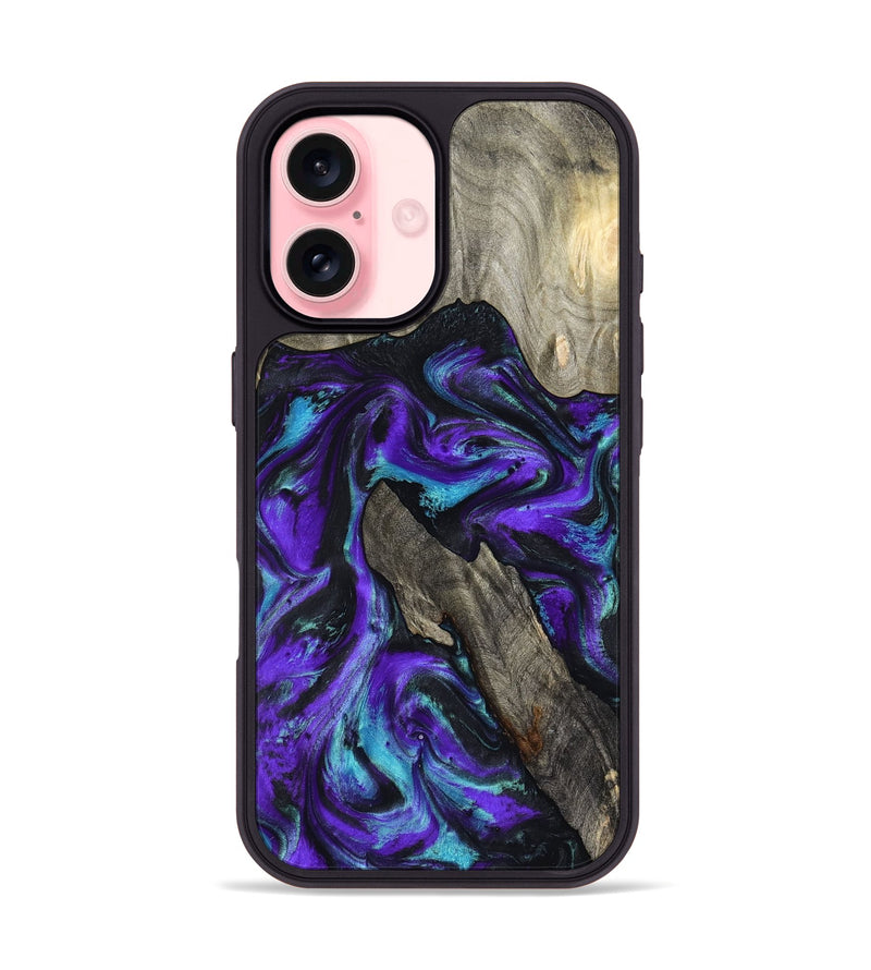 iPhone 16 Wood Phone Case - Alannah (Purple, 799189)