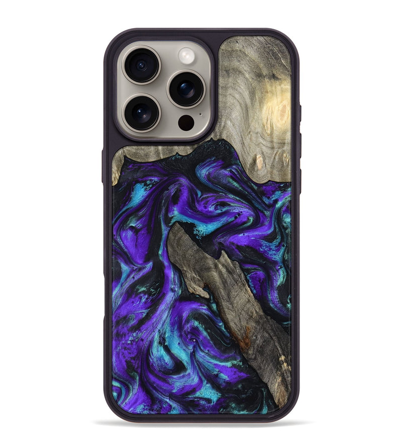 iPhone 16 Pro Max Wood Phone Case - Alannah (Purple, 799189)