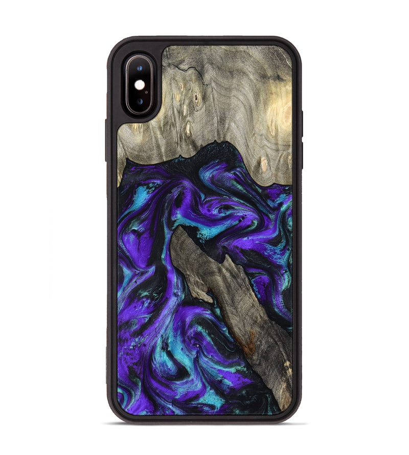 iPhone Xs Max Wood Phone Case - Alannah (Purple, 799189)