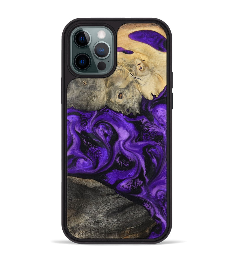 iPhone 12 Pro Max Wood Phone Case - Delano (Purple, 799190)