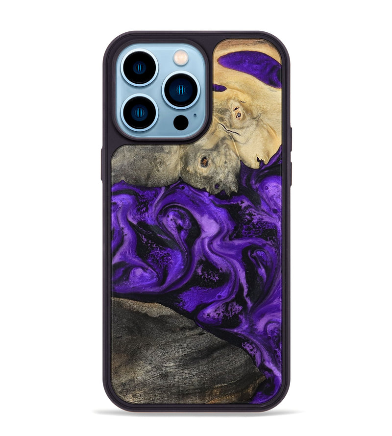 iPhone 14 Pro Max Wood Phone Case - Delano (Purple, 799190)