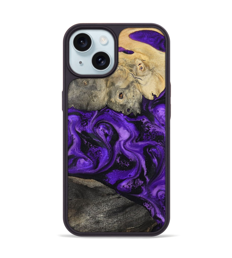 iPhone 15 Wood Phone Case - Delano (Purple, 799190)
