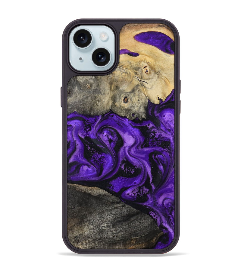 iPhone 15 Plus Wood Phone Case - Delano (Purple, 799190)