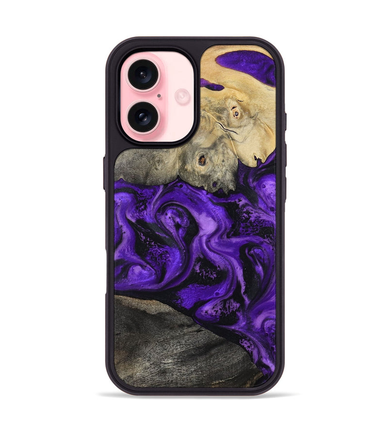 iPhone 16 Wood Phone Case - Delano (Purple, 799190)