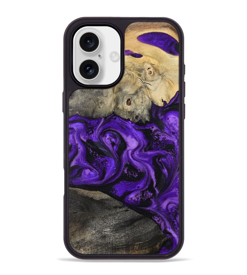 iPhone 16 Plus Wood Phone Case - Delano (Purple, 799190)