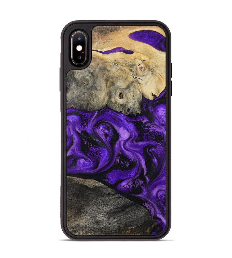 iPhone Xs Max Wood Phone Case - Delano (Purple, 799190)
