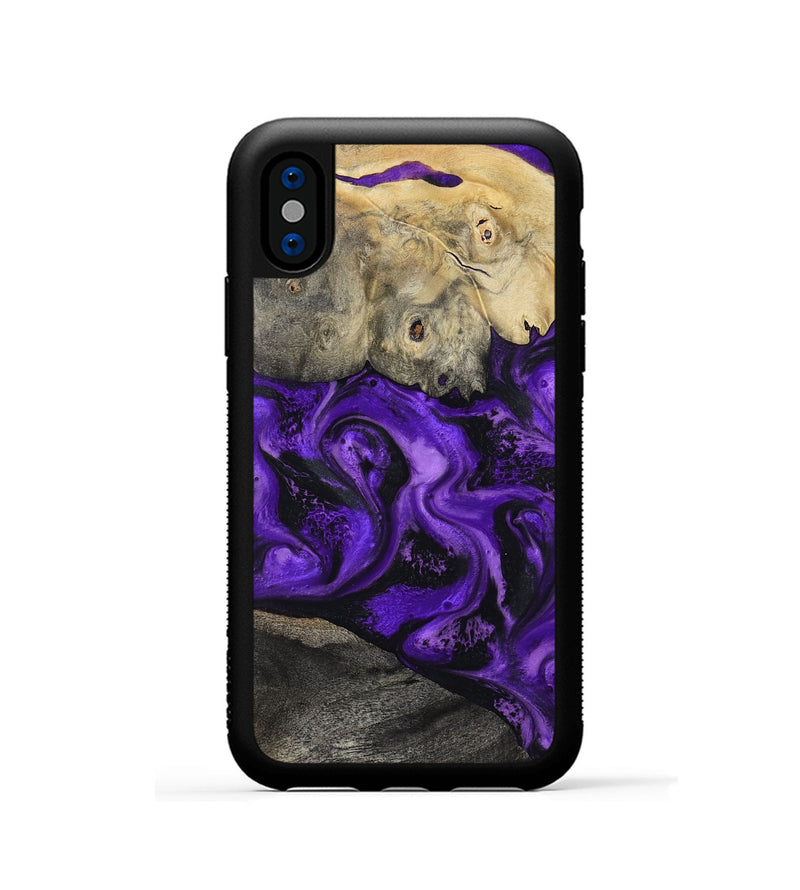 iPhone Xs Wood Phone Case - Delano (Purple, 799190)