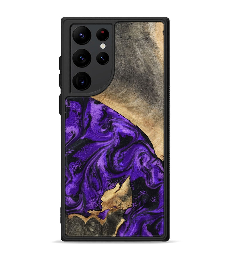 Galaxy S22 Ultra Wood Phone Case - Katie (Purple, 799191)