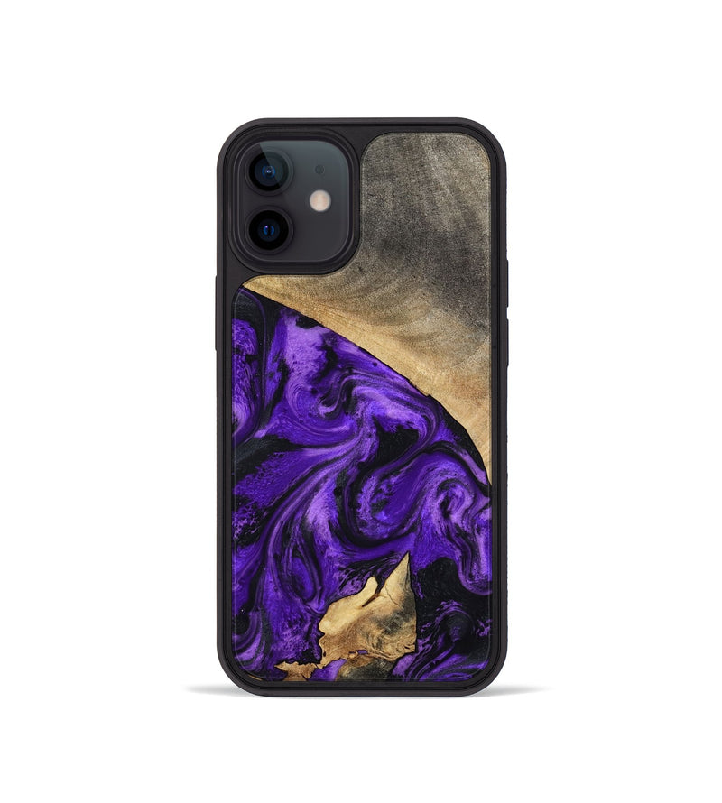 iPhone 12 mini Wood Phone Case - Katie (Purple, 799191)