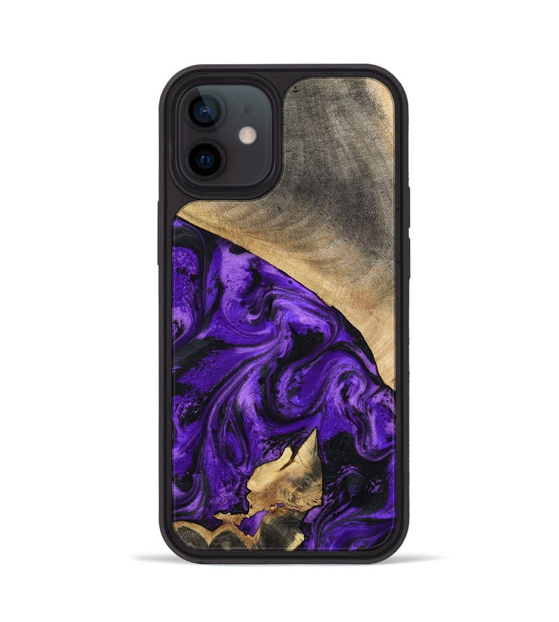 iPhone 12 Wood Phone Case - Katie (Purple, 799191)