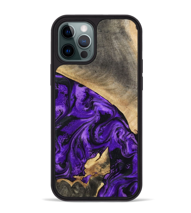 iPhone 12 Pro Max Wood Phone Case - Katie (Purple, 799191)