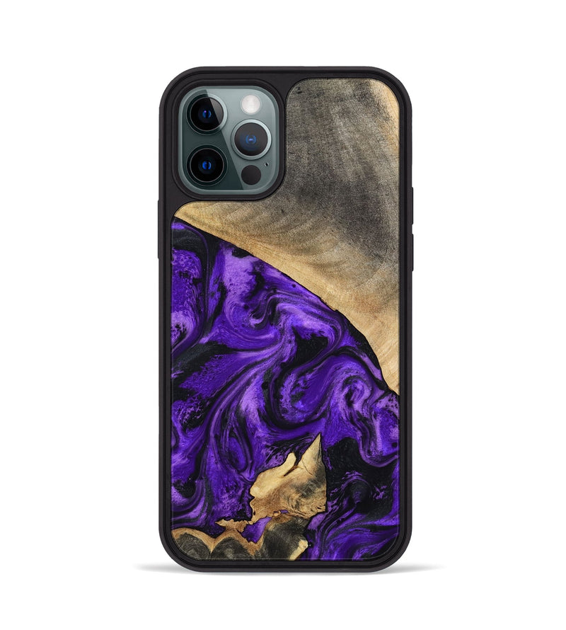 iPhone 12 Pro Wood Phone Case - Katie (Purple, 799191)