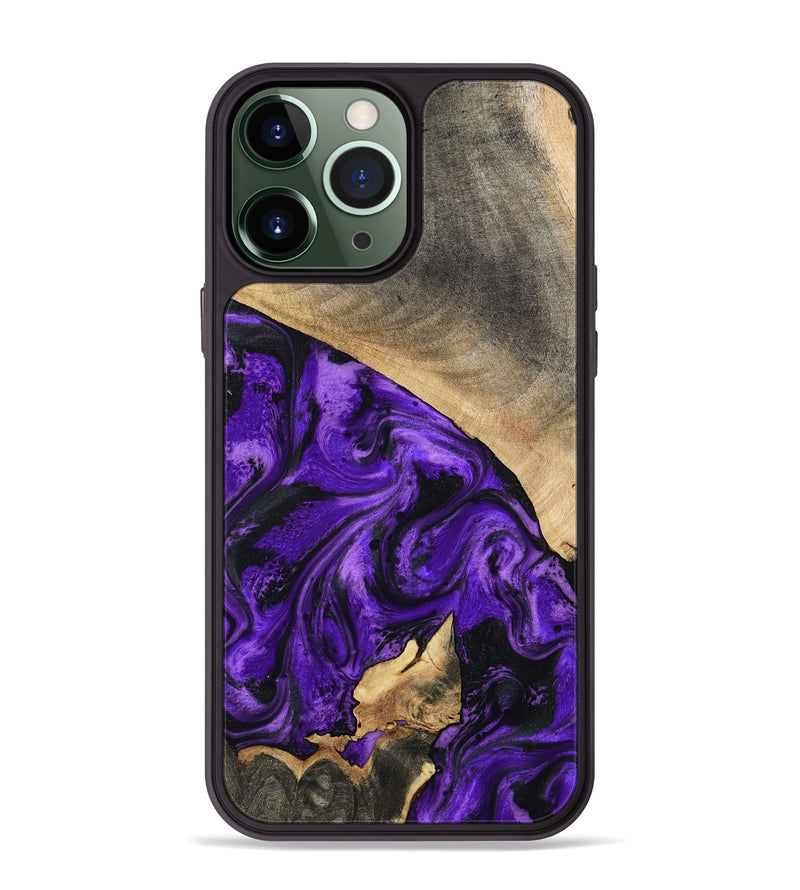 iPhone 13 Pro Max Wood Phone Case - Katie (Purple, 799191)