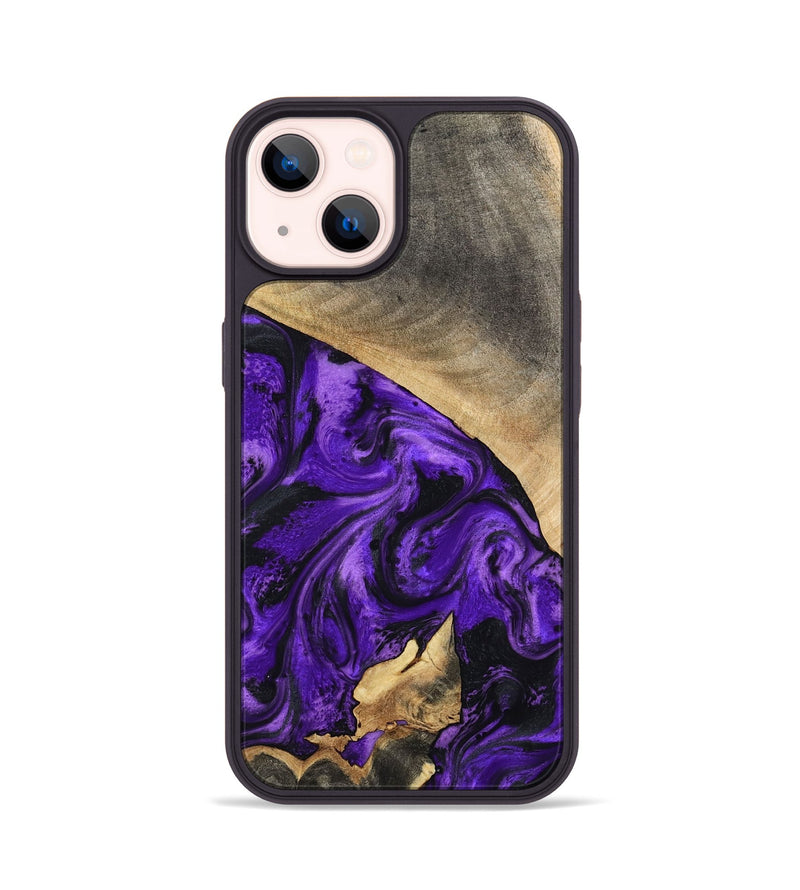 iPhone 14 Wood Phone Case - Katie (Purple, 799191)