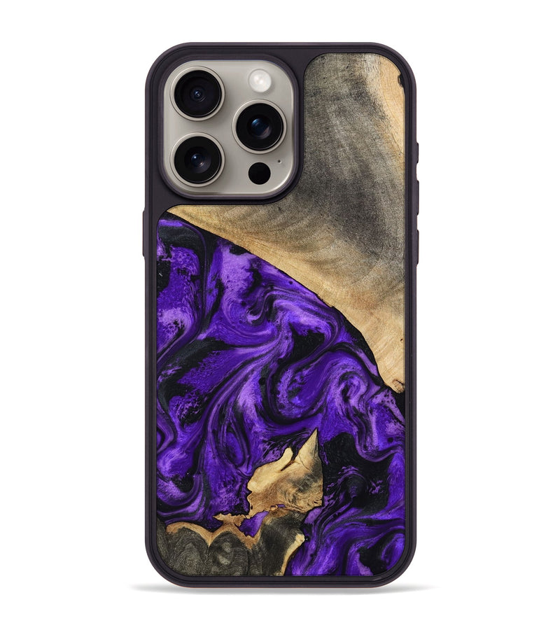 iPhone 15 Pro Max Wood Phone Case - Katie (Purple, 799191)