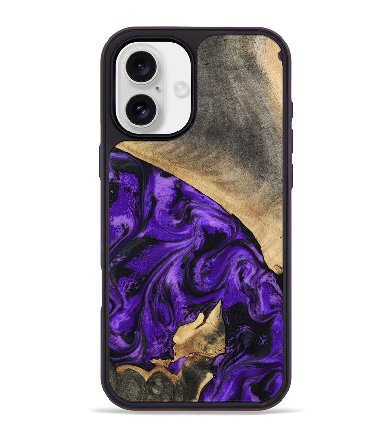 iPhone 16 Plus Wood Phone Case - Katie (Purple, 799191)