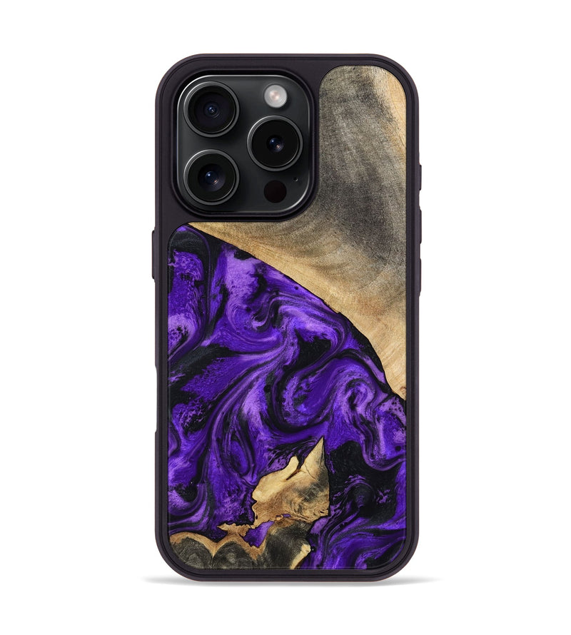 iPhone 16 Pro Wood Phone Case - Katie (Purple, 799191)