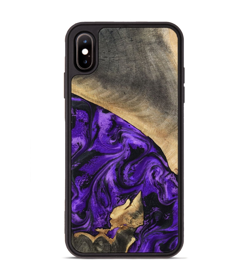 iPhone Xs Max Wood Phone Case - Katie (Purple, 799191)