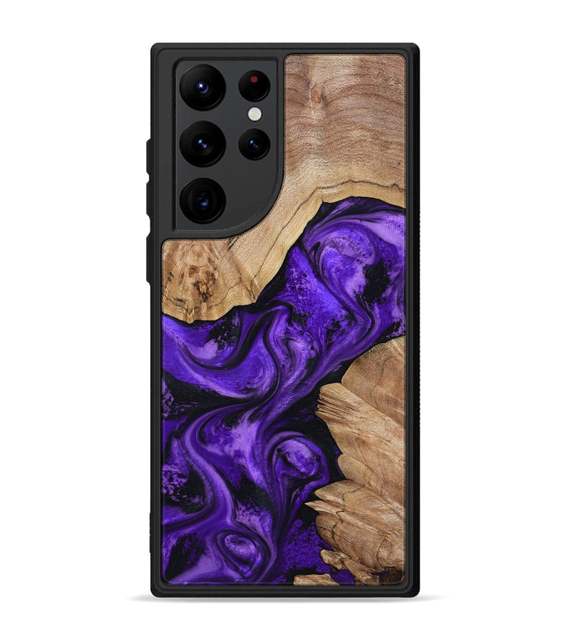 Galaxy S22 Ultra Wood Phone Case - Alessia (Purple, 799192)
