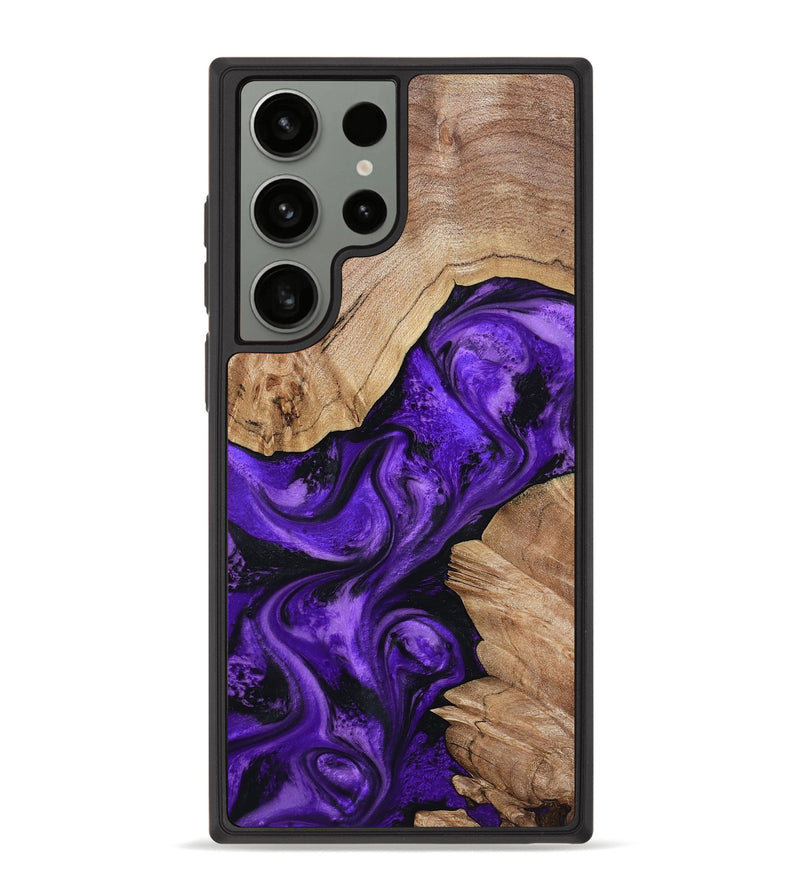 Galaxy S23 Ultra Wood Phone Case - Alessia (Purple, 799192)