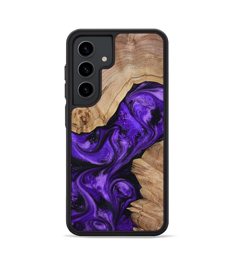 Galaxy S24 Wood Phone Case - Alessia (Purple, 799192)