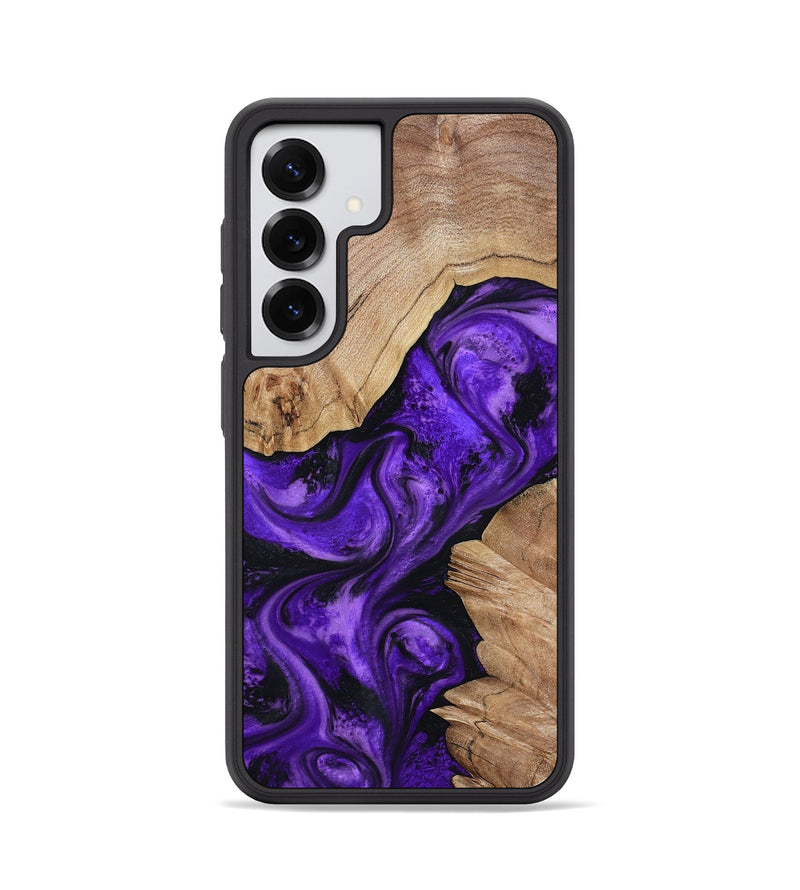 Galaxy S25 Wood Phone Case - Alessia (Purple, 799192)