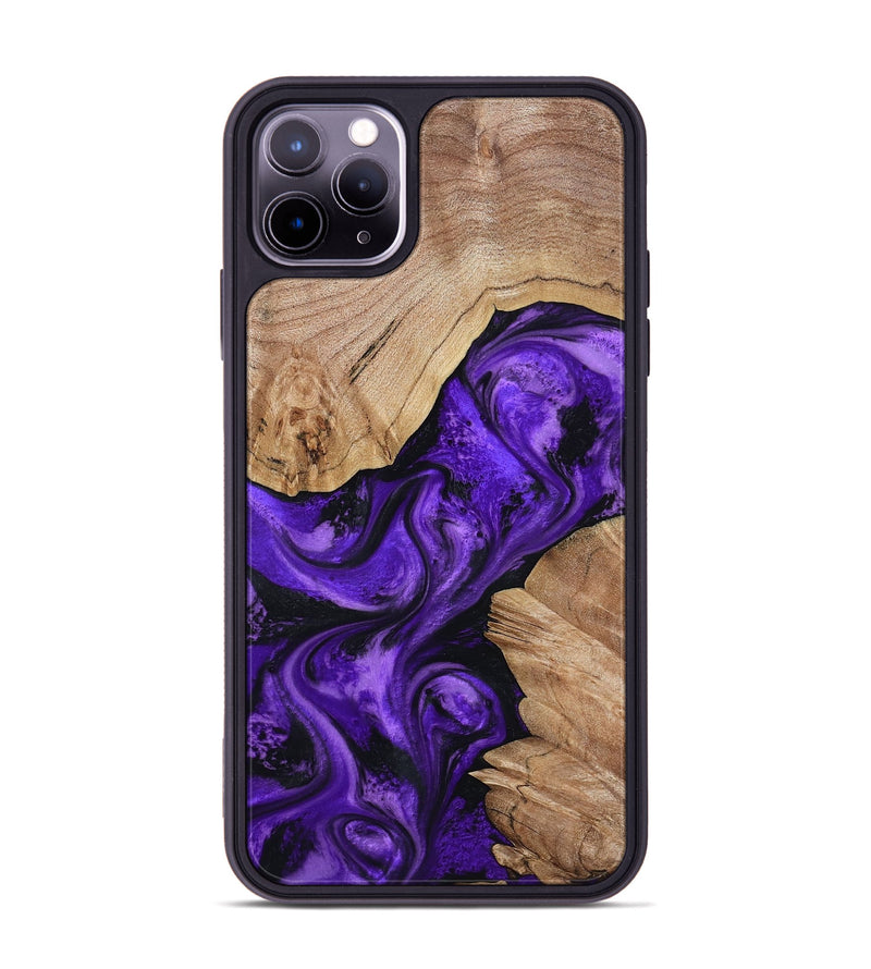 iPhone 11 Pro Max Wood Phone Case - Alessia (Purple, 799192)