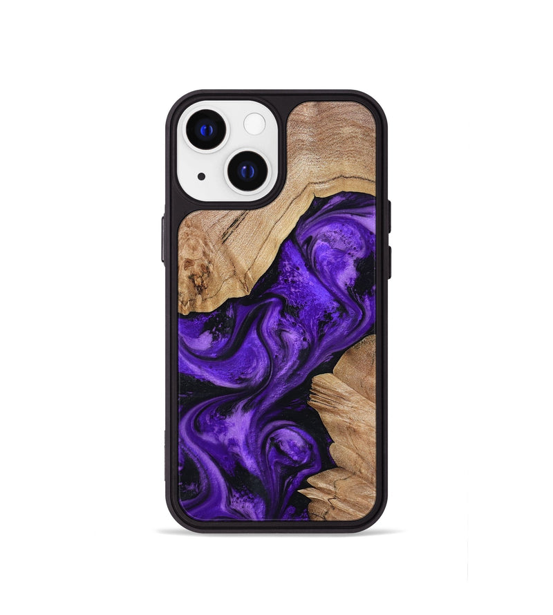 iPhone 13 mini Wood Phone Case - Alessia (Purple, 799192)