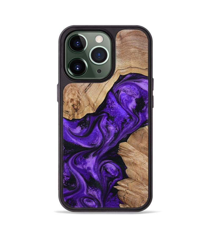 iPhone 13 Pro Wood Phone Case - Alessia (Purple, 799192)